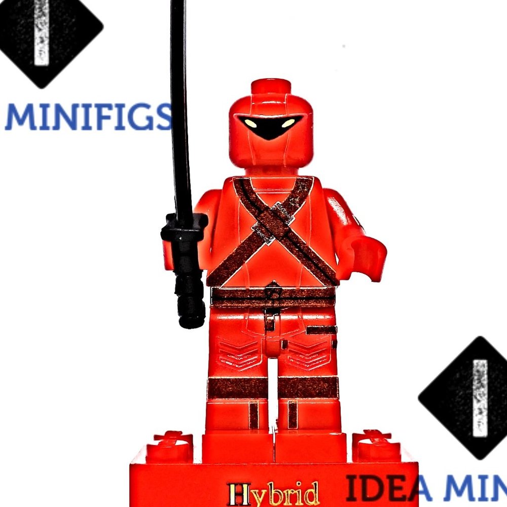 Battle Royale Hybrid Apex Ninja PUBG Style Custom UV Print on Lego Minifigure